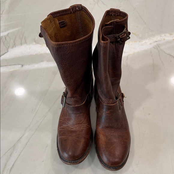 Brown Leather women’s Boots 8.5 - Picture 7 of 11